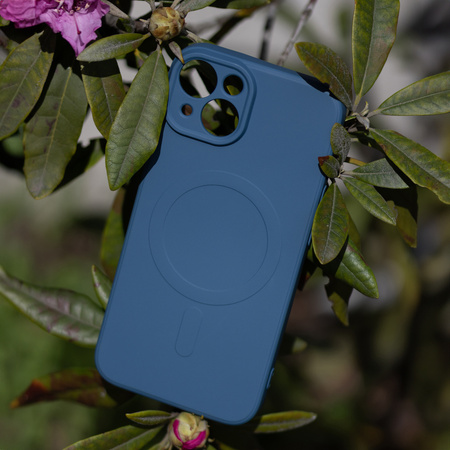 Nakładka Simple Color Mag do iPhone SE 2024 granatowa