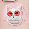 Etui Nimmy Glasses Cool Cat MagSafe do    iPhone 16 Pro różowy