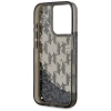 Karl Lagerfeld Liquide Glitter Monogram Gradient iPhone 15 Pro Max Hülle - Schwarz