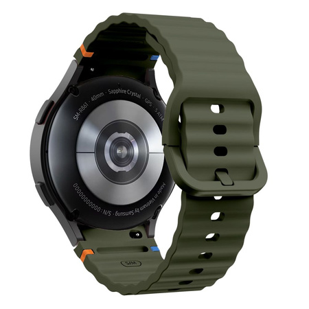 Pasek Tech-Protect Silicone Sport na Samsung Galaxy Watch 4 / 5 / 5 Pro / 6 / 7 / FE - zielony