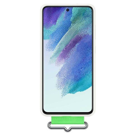 Samsung Strap Silicone Cover etui pokrowiec do Samsung Galaxy S21 FE biały (EF-GG990TWE)