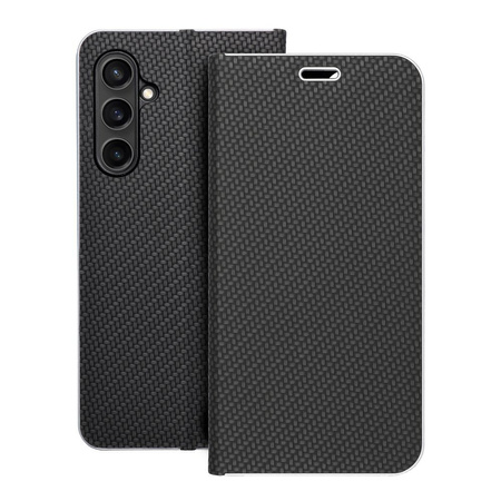 Kabura LUNA Book Carbon do SAMSUNG S23 FE czarny