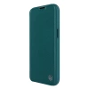 Nillkin Qin Leder Pro Hülle iPhone 14 Plus Kamerahülle Holsterhülle Klapphülle Grün
