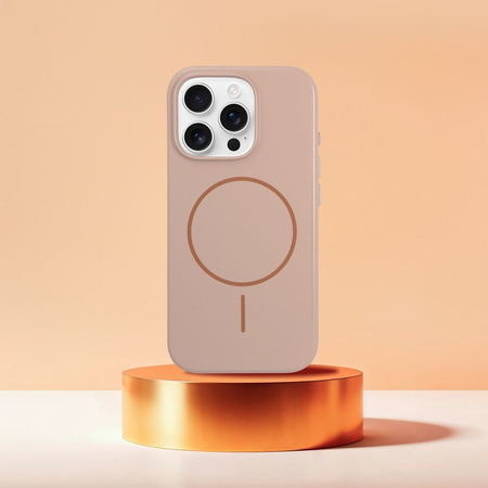 Glossy Mag Cover kompatybilny z MagSafe pasuje do IPHONE 17 PRO pustynny złoty