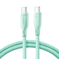 Joyroom Multi-Color Series SA34-CC3 USB-C / USB-C Cable 60W Fast Transfer 1m - Green