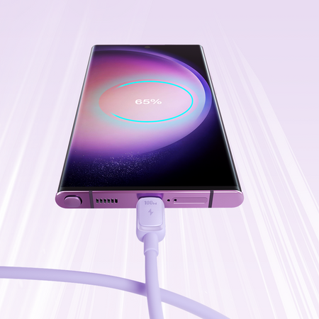 USB C - USB C Cable 100W 1.2m Joyroom S-CC100A14 - Purple