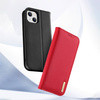 Dux Ducis Hivo echt Leder booktype case schutzhülle aufklappbare hülle für iPhone 14 Plus schwarz