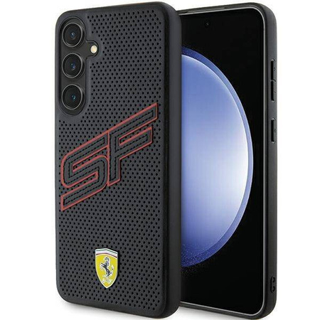 Oryginalne Etui FERRARI hardcase Big SF Perforated FEHCS24SPINK do Samsung Galaxy  S24 Czarny
