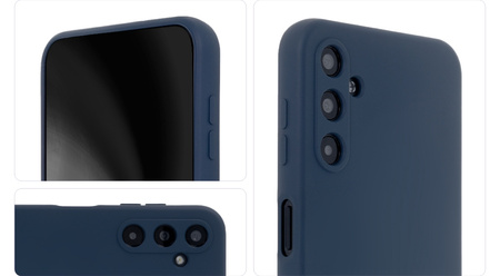 Nakładka Silicon Soft do Samsung Galaxy S24 ciemnoniebieska