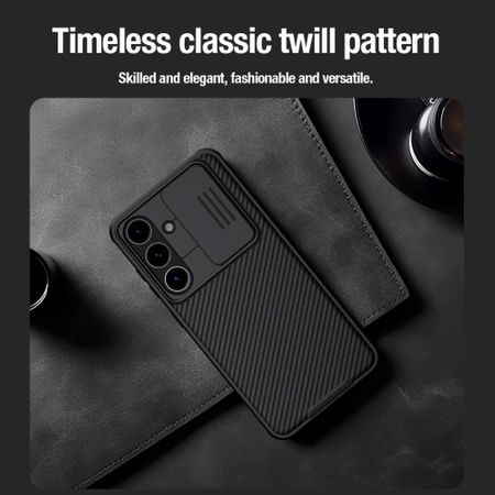 Nillkin CamShield Pro Panzerhülle mit Kameraabdeckung für Samsung Galaxy S24+ – Schwarz