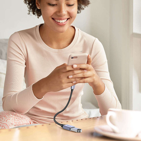 Ugreen OTG adapter cable USB-C (male) - USB-A (female) 5Gb/s 0.15m black (US378)