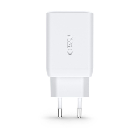 Ładowarka Sieciowa 65W 2x USB-C PD + QC3.0 USB Tech-Protect C65W biała