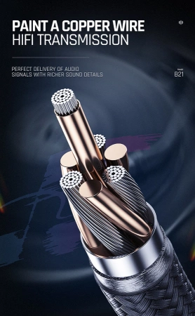 JELLICO cable B21 JACK 3.5MM - JACK 3.5MM 1.2M Black