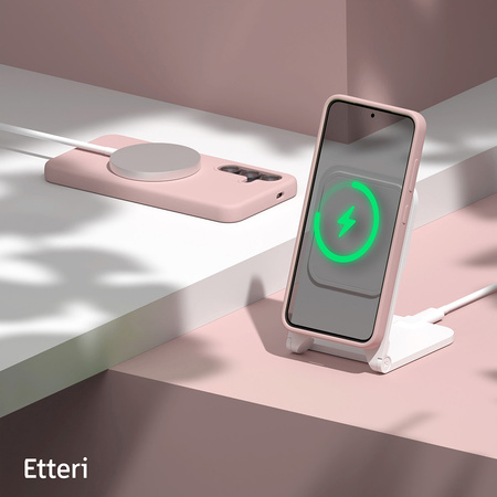 Etteri Silicone case do Samsung Galaxy S25 Edge jasnoróżowa