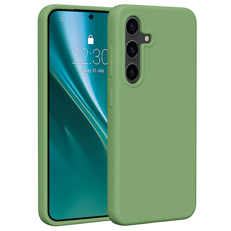 Nakładka Etteri Silicone Case do Samsung Galaxy S24 jasnozielona
