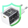 Baseus Palm 1C 20W Wall Charger (with Baseus Mini White USB-C 60W (20V/3A) 1m Cable) - White