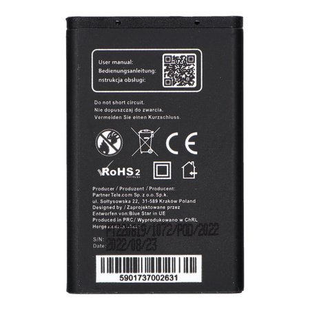 Bateria do Nokia 3100/3650/6230/3110 Classic  900 mAh Li-Ion Blue Star