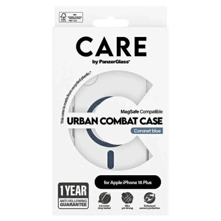 CARE by PanzerGlass Flagship Case iPhone 16 Plus 6.7&quot; blue/blue MagSafe 1367