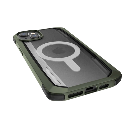 Raptic X-Doria Secure Case für iPhone 14 Pro Max mit gepanzerter MagSafe-Hülle grün