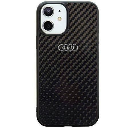 Audi Carbon Fiber iPhone 11 / Xr 6,1" schwarz/schwarzes Hardcase AU-TPUPCIP11-R8/D2-BK