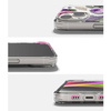 Ringke Fusion Design pancerne etui pokrowiec z żelową ramką iPhone 14 Plus przezroczysty (Purple rose) (FD637E29)