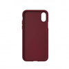 Oryginalne Etui IPHONE X / XS Adidas OR Booklet Case Suede (33282) burgundowe
