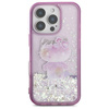 Original Case IPHONE 16 PRO Hello Kitty Hardcase Liquid Glitter 50TH Anniversary Party (HKHCP16LL50PPU) purple