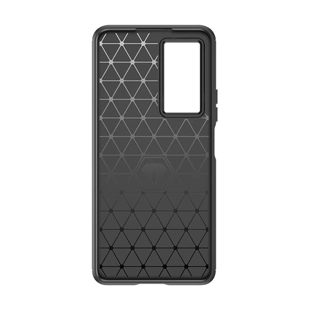 Carbon Case for Xiaomi Poco F4 5G flexible silicone carbon cover black