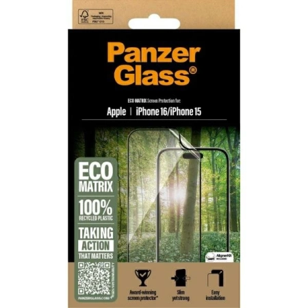 PanzerGlass MATRIX Displayschutzfolie iPhone 16 6,1&quot; Ultra-Wide Fit 2869