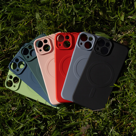 Nakładka Simple Color Mag do iPhone 16 Plus 6,7&quot; ciemnozielona