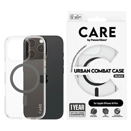 CARE by PanzerGlass Flagship Case iPhone 16 Pro 6.3&quot;&quot; black/black MagSafe 1346