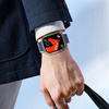 HOCO pasek silikonowy magnetyczny do Apple Watch 42 / 44 / 45 / 49 mm AS102 ciemny niebieski z jasnym niebieskim