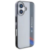 BMW Motosport IML Vertical Stripe Hülle für iPhone 16 – Grau