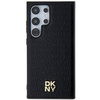 DKNY DKHMS24LPSHRPSK S24 Ultra S928 czarny/black hardcase Leather Pattern Metal Logo MagSafe