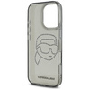Original Handyhülle IPHONE 16 PRO Karl Lagerfeld Hardcase IML Rhinestones Karl Head schwarz