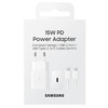 Samsung ładowarka sieciowa USB Typ C 15W PD AFC + kabel USB Typ C biały (EP-T1510XWEGEU)
