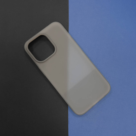 Kingxbar Plain Series Hülle für iPhone 13 Pro Silikonhülle grau