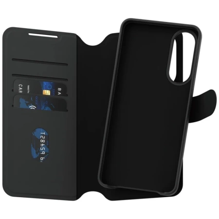 Etui CARE by PanzerGlass Feature Tango 2w1 Wallet Qi na Samsung Galaxy S25 Edge - czarne