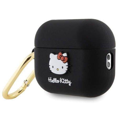 Hello Kitty Silikon 3D Kitty Head Case für AirPods Pro 2 (2022/2023) – Schwarz