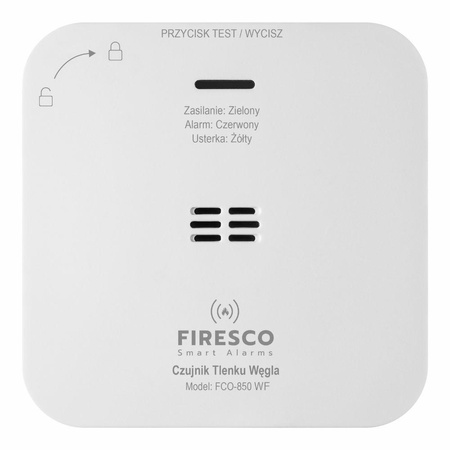 Czujnik tlenku węgla Firesco FCO-850 WF  Wi-Fi Tuya Smart Life