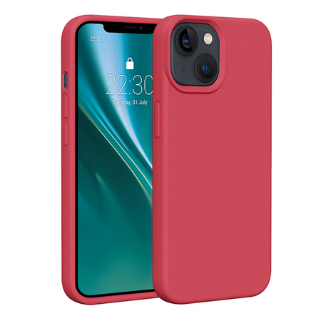 Nakładka Etteri Silicone Case do iPhone 14 6,1" malinowa