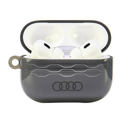 Original Case APPLE AIRPODS PRO 2 Audi IML Geometric Pattern Cover (AU-IMLAPP2-A6/D3-GY) gray