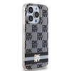 DKNY DKHMP15XHCPTSK iPhone 15 Pro Max 6.7" czarny/black hardcase IML Checkered Mono Pattern & Printed Stripes MagSafe