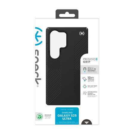 Speck Presidio2 Grip Magnet - Etui Samsung Galaxy S25 Ultra MagSafe (Black/Slate Grey/White)
