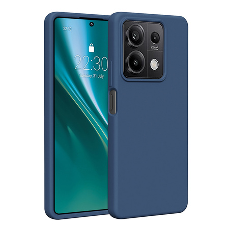 Nakładka Etteri Silicone Case do Xiaomi Redmi Note 13 5G ciemnoniebieska