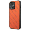Original Handyhülle IPHONE 13 PRO Karl Lagerfeld Hardcase Perforated Allover (KLHCP13LPTLO) orange