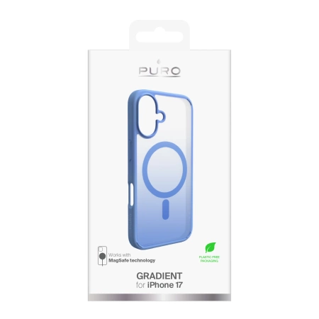 Puro Gradient TPU Case Compatible with MagSafe for iPhone 17 - Blue