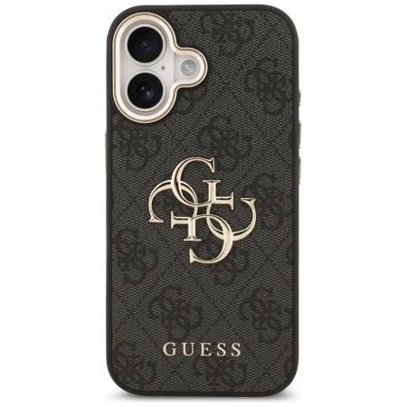 Guess 4G Big 4G Classic Logo Hülle für iPhone 17 - Schwarz und Gold