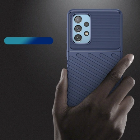 Thunder Case flexible gepanzerte Hülle für Samsung Galaxy A73 blau