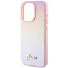 Oryginalne Etui GUESS hardcase Saffiano Iridescent Script GUHCP15XPSAIRSP do Iphone 15 Pro Max różowy